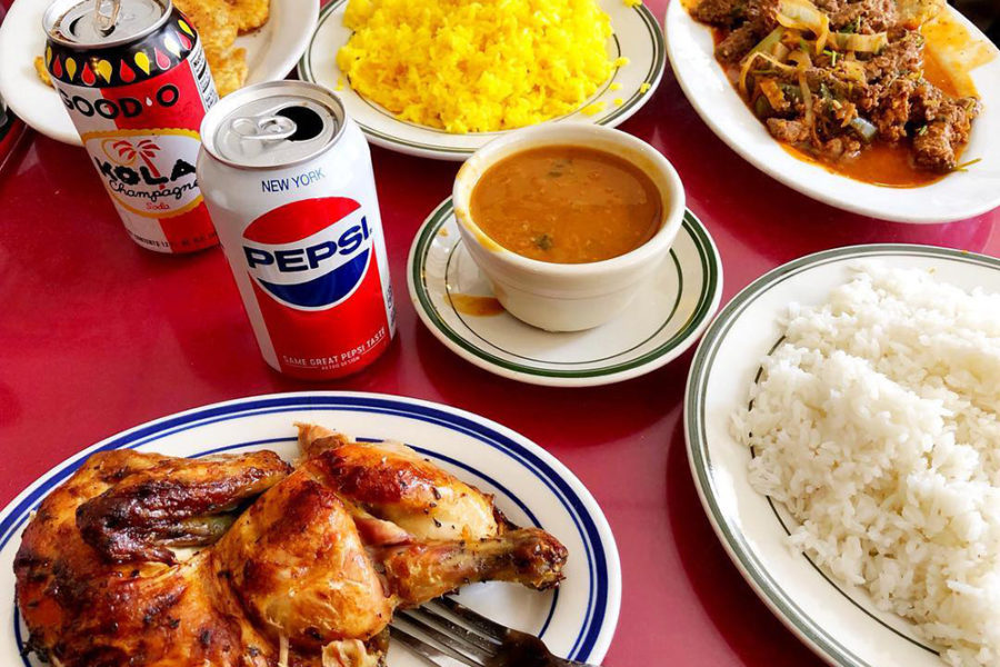 Dominican food from Cibao Restaurant in NYC.