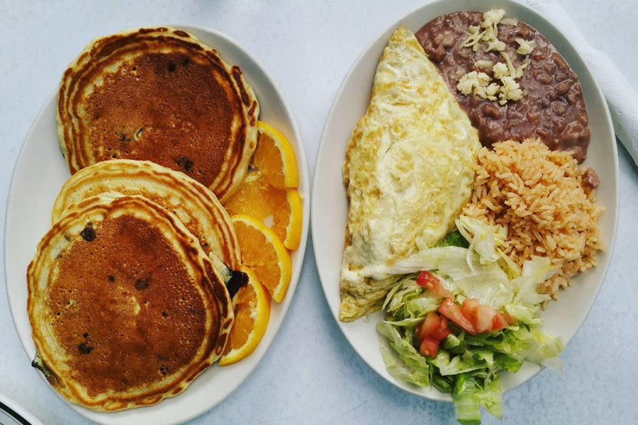 Mexican brunch from Lupe's East L.A. Kitchen in Manhattan, NYC.