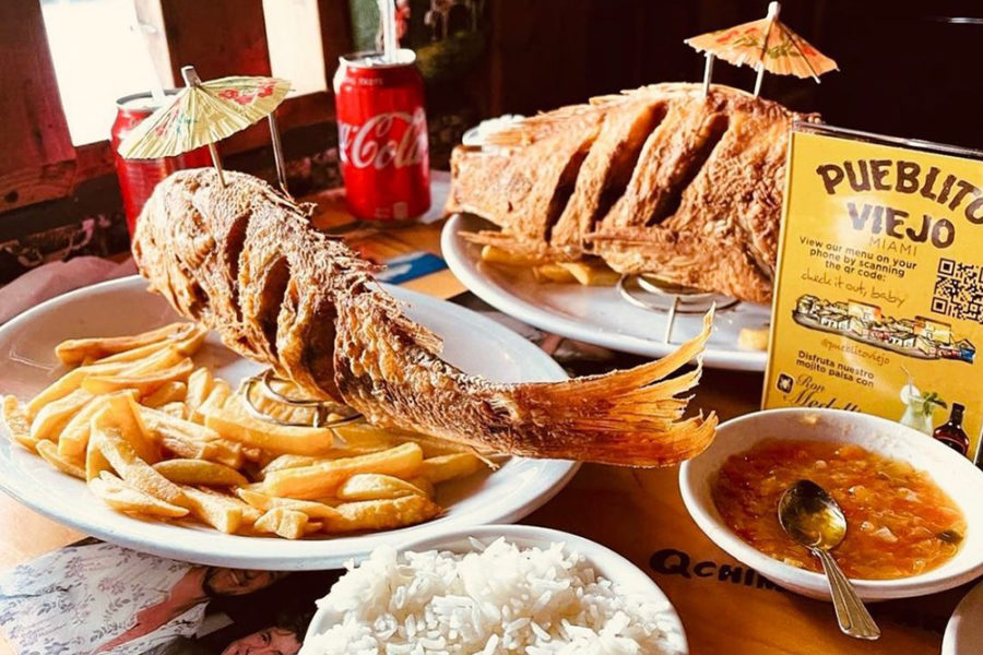 Colombian Dishes from Pueblito Viejo in Chicago.