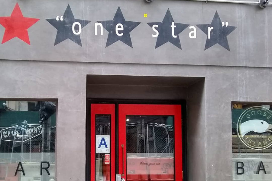 One Star Bar in New York City.