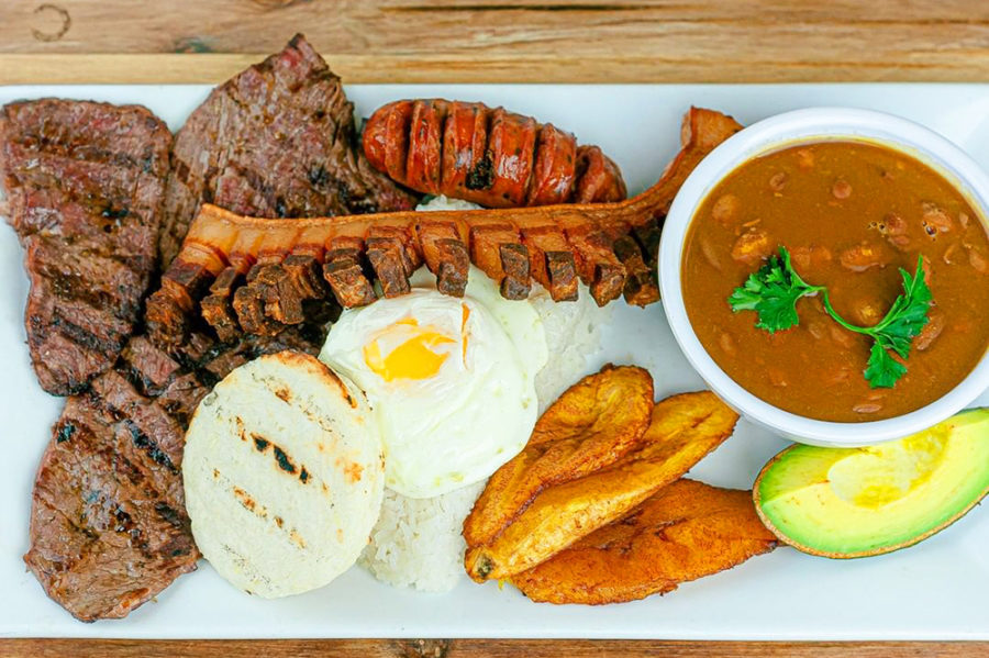 Dishes from Bandeja Paisa in Orlando